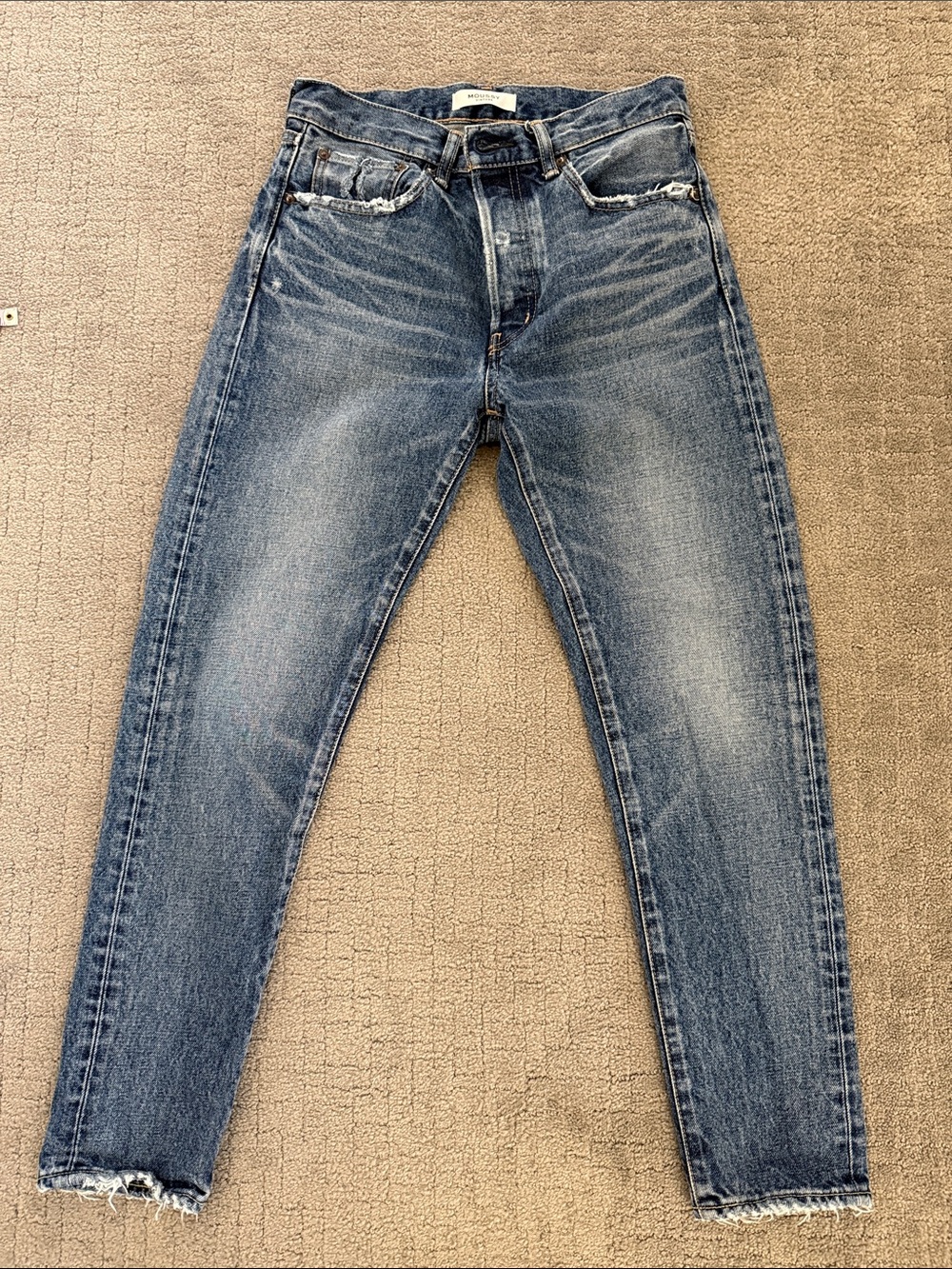 Moussy Faded Blue High-Rise Skinny Jeans